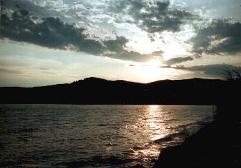 Baikal at sunset