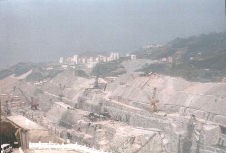 Dam construction site