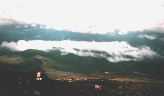 The trail on Mt. Fuji