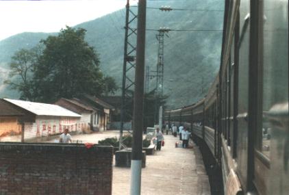 Stop in railway station 