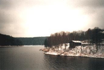 Lake of Eupen in Winter